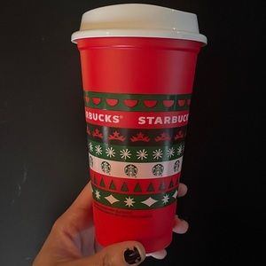 🧡starbucks 2020 Holiday reusable hot cup